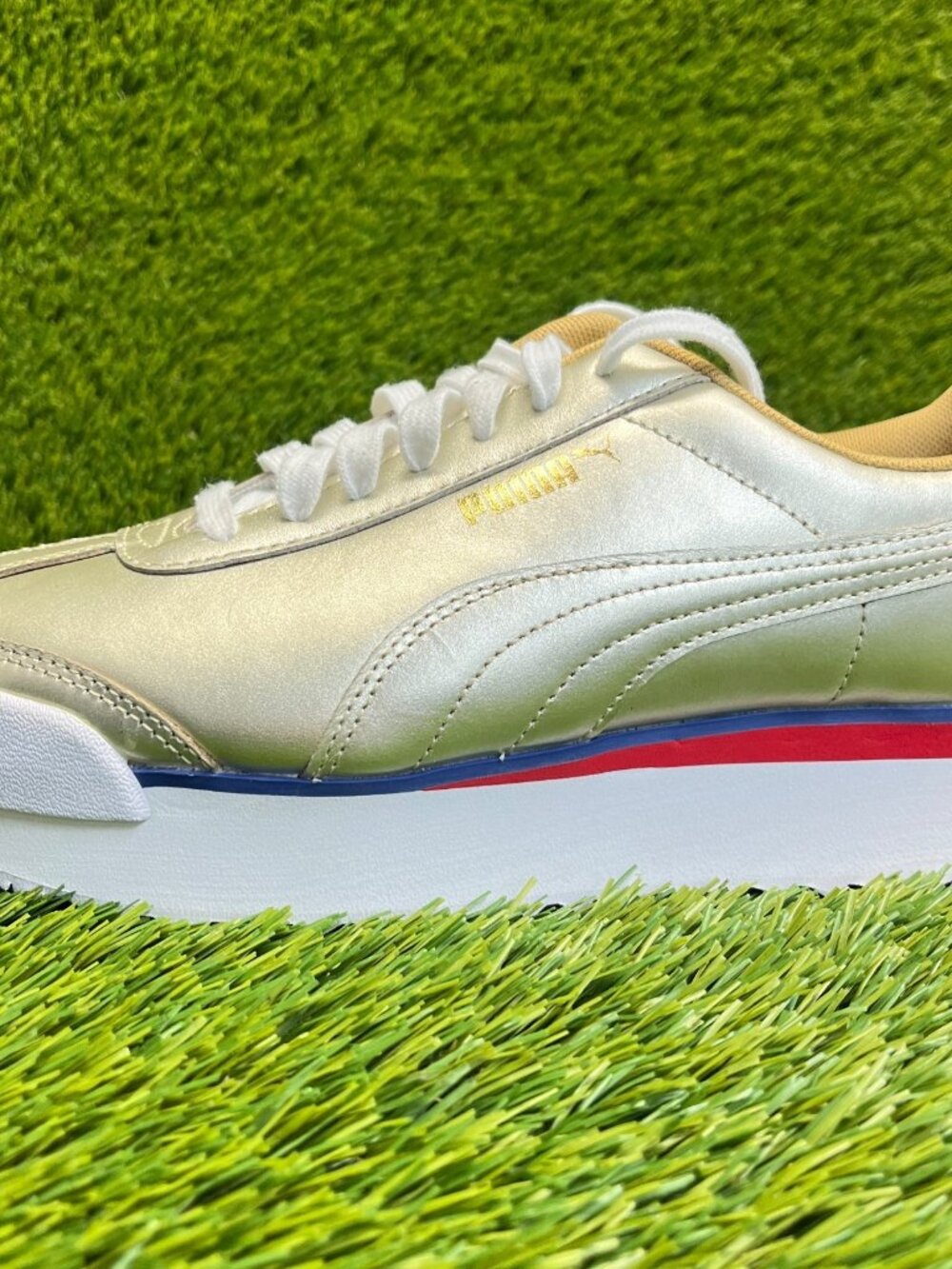 Puma Roma Amor Mixmetal Platform Womens Size 8.5 Athletic Shoes Sneakers - Picture 3 of 10